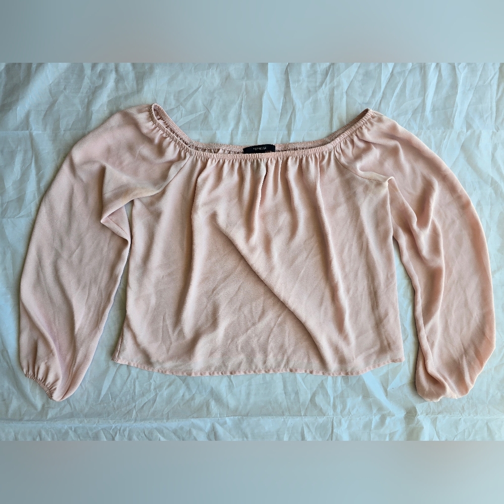 Forever 21 Blush Off-Shoulder‎ Blouse